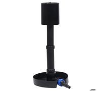 Écumoire de surface d'étang - vidaXL - Noir - PVC - Réglable en hauteur - Débit 8000-16000 l/h