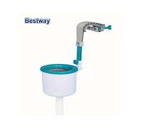 Écumoire de surface pour piscine hors sol Bestway 800 Gph - Installation facile, support réglable en