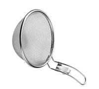 Écumoire en acier inoxydable 304 avec bords suspendus pour frire, soupe, ustensiles de cuisine, entretien facile, cuillère à frire, écumoire