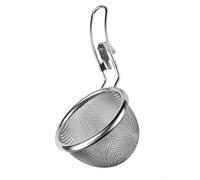 Écumoire en acier inoxydable 304 avec mailles fines pour soupe, friture, crochet de suspension, outil de cuisine, passe au lave-vaisselle, passoire de cuisine pour frire