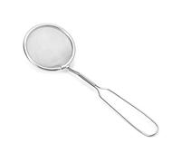 Écumoire en acier inoxydable avec filtre pour casseroles - Louche de pêche - Écumoire avec poignée - En acier inoxydable - Fil à pâtes avec maille professionnelle