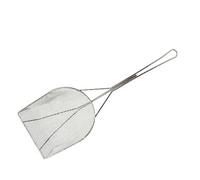 Écumoire en Acier Inoxydable avec Longue Poignée, Louche Écumoire de Friteuse Poignée Écumoire de Crépine à Mailles Fines pour Friteuse de Cuisine, écumage de Graisse et de Mousse(50x17cm)