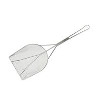 Écumoire en Acier Inoxydable avec Longue Poignée, Louche Écumoire de Friteuse Poignée Écumoire de Crépine à Mailles Fines pour Friteuse de Cuisine, écumage de Graisse et de Mousse(46,5x15cm)