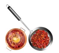 Écumoire en acier inoxydable - Écumoire à maille à long manche, passoire en métal en acier 304 | Idéal pour la friture, les fondues, la filtration de l'huile, l'égouttage, la récupération des ingrédie