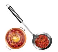 Écumoire en acier inoxydable - Écumoire en maille avec filtre à long poignée, passoire en métal en acier 304 | Idéal pour la friture, les casseroles chaudes, filtrer l'huile, égoutter, collecter des