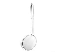 Écumoire en acier inoxydable et ramasse-graisse : passoire robuste pour soupes et bouillons - Séparation efficace de l'huile lors de la cuisson 32 cm (large)