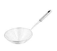 Écumoire en acier inoxydable, grenouille écumoire louche à la gamme en acier inoxydable Spoon Spider Mesh Spoon pour nouilles cuites à la friture, passoire