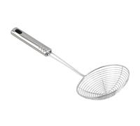 Écumoire en acier inoxydable, louche à passoire araignée solide, ustensile de cuisine, outil d'ustensile 2 pièces pour Cuisine Friture,Chips(33.5x13cm)