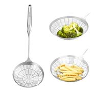 Écumoire en acier inoxydable pour la cuisine et la friture, écumoire en forme d'araignée, ustensile de cuisine pour la maison, les cuisines et les restaurants (petit)
