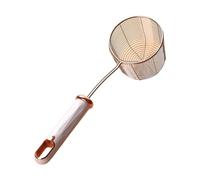 Écumoire en fil d ' acier inoxydable épais pour une cuisson efficace, louche résistante à la, poignée ergonomique, passoire, cuillère, outil de cuisson