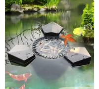 Écumoire flottante à aspiration for bassin, extracteur automatique de surface de piscine 75 W, nettoyeur de piscine avec pompe et cordon d'alimentation de 10 m, for jardin, bassin, piscine, extérieur(