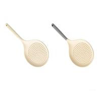 Écumoire professionnelle en maille métallique à long manche pour huile chaude, wok, cuisson, pâtes, fruits de mer, cuillère à égoutter en acier inoxydable (mélange)