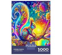 Écureuil 1000 Pièces Coffret Puzzle Puzzle Adultes Carton Recy fi Éducatif, Jeu À La Maison, Super Idée Cadeau pour Tous Les Fans 52x38cm/1000pcs