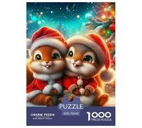 écureuil 1000 Pièces Puzzle Animaux pour Adultes Enfants, Défi Jouets, Cadeau d'anniversaire, Jeux Éducatif, Qualité Premium 70x50cm/1000pcs