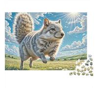 écureuil 1000 Pièces Puzzle Unique Jeu Cadeau Unique écureuil Jumping Puzzles Jouets De Jeu pour La Famille 52x38cm/1000pcs