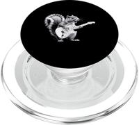 Écureuil à Bascule Jouant de la Guitare électrique Vintage Nouvel an PopSockets PopGrip pour MagSafe