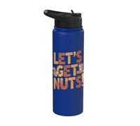 Écureuil amusant Lets Get Nuts Stainless Steel Insulated Water Bottle