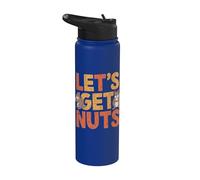 Écureuil amusant Lets Get Nuts Stainless Steel Insulated Water Bottle