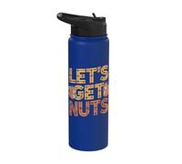 Écureuil amusant Lets Get Nuts Stainless Steel Insulated Water Bottle