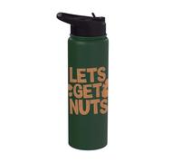 Écureuil amusant Lets Get Nuts Stainless Steel Insulated Water Bottle