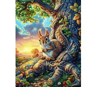 Écureuil cabane dans Les Arbres 500 Pièces Puzzle Adulte en Carton sans Déformation Animaux de Compagnie Très Difficile Anti-Stress Jeu De Société Idée Cadeau Anniversaire Rapport Premium 500 PCS
