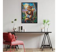 Écureuil dans la cabane dans l'arbre Puzzle 500 Pièces pour Adultes Educa Vision 3D Décoratif Artistique Carton Épais Détente Créative Cadeau De Noël 500 PCS