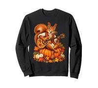 Écureuil d'automne Jouant de la Guitare Mignon Animal d'automne Guitariste Sweatshirt