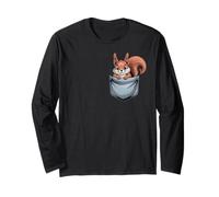 Ecureuil de Poche - Mignon Dessin animé Animal de la forêt Manche Longue