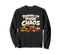 Écureuil drôle d'énergie chaotique hyperactif Animal TDAH Humour Sweatshirt