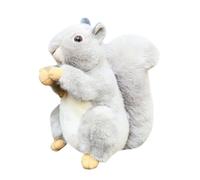 Écureuil en Peluche | Big Tail Écureuil Animal en Peluche | 20 cm recroquevillée Mignonne, écureuil de Luxe avec Grande Queue, Accessoires de décoration pour la Maison pour Salon, Chambre à