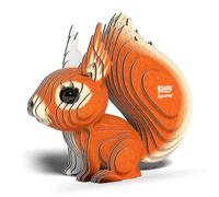Eugy - Puzzle 3D Écureuil N°083 - Jouet créatif en carton recyclé