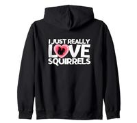 Écureuil J'aime Vraiment Les écureuils Sweat à Capuche