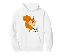 Écureuil Jouant au Football écureuils pour Enfants Sweat à Capuche