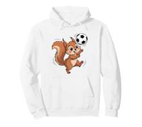 Écureuil Jouant au Football écureuils pour Enfants Sweat à Capuche