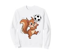 Écureuil Jouant au Football écureuils pour Enfants Sweatshirt