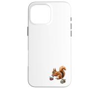 Écureuil Magique Mangeant des Glands fabriqués à partir d'une variété de minéraux Coque pour iPhone 16 Pro Max