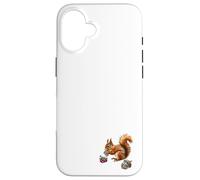 Écureuil Magique Mangeant des Glands fabriqués à partir d'une variété de minéraux Coque pour iPhone 16