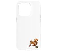 Écureuil Magique Mangeant des Glands fabriqués à partir d'une variété de minéraux Coque pour iPhone 15 Pro
