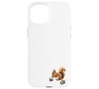 Écureuil Magique Mangeant des Glands fabriqués à partir d'une variété de minéraux Coque pour iPhone 15