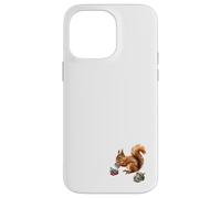 Écureuil Magique Mangeant des Glands fabriqués à partir d'une variété de minéraux Coque pour iPhone 14 Pro Max