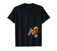 Écureuil Magique Mangeant des Glands fabriqués à partir d'une variété de minéraux T-Shirt
