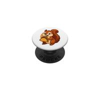 Écureuil Mangeant Un Taco, écureuil Mexicain, Kawaii PopSockets PopGrip Adhésif
