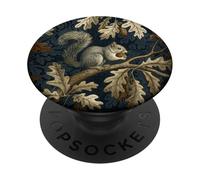 Écureuil Mignon Amoureux de la Nature Woodlands Art PopSockets PopGrip Adhésif