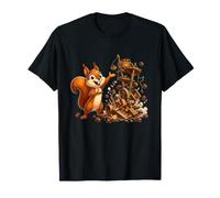 Écureuil Mignon avec Gland Machine Woodland Chaos T-Shirt
