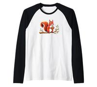 Écureuil mignon. bestioles à fourrure drôles Manche Raglan