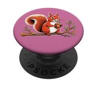 Écureuil Mignon. bestioles à Fourrure drôles PopSockets PopGrip Adhésif