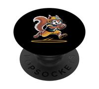 Écureuil Mignon Jouant au Football PopSockets PopGrip Adhésif