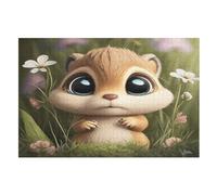 Écureuil Mignon Puzzle en Bois 1000 Pièces pour Adultes Et EnfFourmis, Puzzles Impossible, Jeu De Patience Coloré, À Partir De 12 Ans （75×50cm）