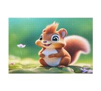 Écureuil Mignon Puzzle en Bois 1000 Pièces pour Adultes Et EnfFourmis, Puzzles Impossible, Jeu De Patience Coloré, À Partir De 12 Ans （75×50cm）