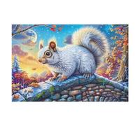 Écureuil Nuit de Lune Puzzle 1000 Pièces pour Adultes Jeu De Réflexion Educa Famille Challenge Créatif Relaxation Art Cadeau De Fête 1000 PCS